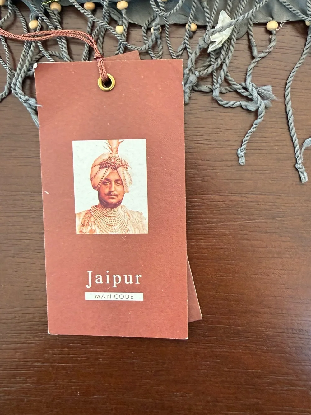 Jaipur Silk Gray Fringe Scarf